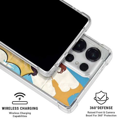 DC Comics Bombshells Batgirl- Fly Gotham City Airlines Galaxy S25 Ultra Clear Case
